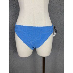 Bar III Women's Cobalt Blue Cheeky Textured Bikini Bottom Size Small NWT's